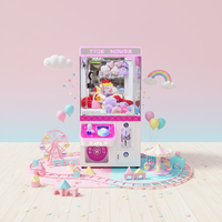 Machine de jeu d'arcade mini grue à pinces à structure entièrement métallique, machine distributrice de jouets à longue durée de vie, machine à prix durable