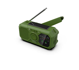 New Multifunctional AM/FM/WB Emergency Solar Charging Hand Crank <b>Radio</b> Flashlight Power Bank Promotional Gift - Product Image 2