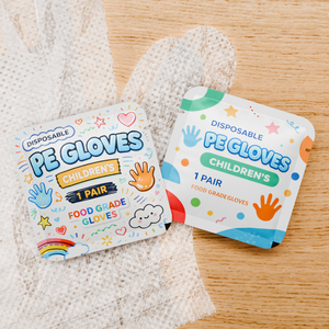 10 pezzi monouso per uso alimentare <span class=keywords><strong>PE</strong></span> guanti impermeabili Fast Food cucina ristorante confezionati singolarmente casa Picnic all'aperto - Product Image 3