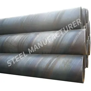 EN10025 S355 inşaat projeleri için spiral karbon kaynaklı çelik boru SSAW