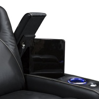 Canapé inclinable électrique moderne JKY Furniture avec structure métallique, revêtement en cuir, télécommande et mouvement coulissant réglable