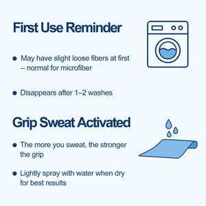 Hot Yoga <b>Mat</b> Towel Gym Sports Fitness Non-Slip Sweat <b>Absorbent</b> Microfiber Towel for Yoga Pilates and Workout - Product Image 4