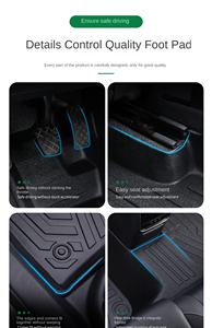 Gran oferta de alfombrillas de cuero TPE 5D, juego completo de alfombrillas traseras para varios vehículos, incluido el asiento Civic HRV, Compatible con <span class=keywords><strong>Tesla</strong></span> Y - Product Image 5