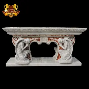 Europäischer Stil Design Marmor katholischer Altar religiöser großer natürlicher Altar Stein geschnitzt Heilige Statuen Marmor religiöse Altäre