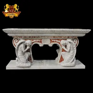 Altar católico de mármol de diseño de estilo europeo, altar religioso Natural grande, tallado en piedra, estatuas de <span class=keywords><strong>Santos</strong></span>, <span class=keywords><strong>altares</strong></span> religiosos de mármol - Product Image 2