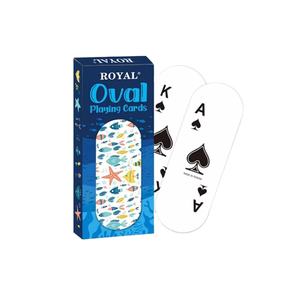 Cartes à jouer en papier de forme ovale personnalisées de haute qualité Carte de poker - Product Image 1