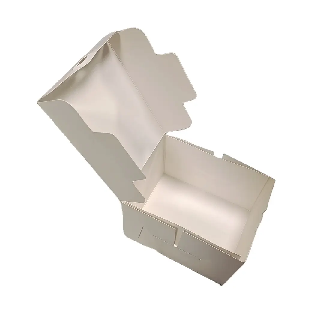 शादी सफेद केक बॉक्स सजावटी केक बॉक्स पर्यावरण के अनुकूल कागज पैकेजिंग Slotted बक्से पैकेजिंग आइटम लेपित कागज पेपरबोर्ड