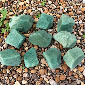 Wholesale Factory Price Green Aventurine Natural <b>Crystal</b> in Love Theme Green Jade <b>Raw</b> <b>Crystal</b> for DIY Feng Shui Style - Product Image 3