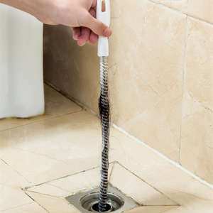 Desatascador de inodoro flexible para limpieza de cabellos en alcantarillas, <span class=keywords><strong>piscinas</strong></span> y tuberías de agua - Product Image 3