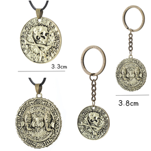 Ciondolo <span class=keywords><strong>Lost</strong></span> Legacy Uncharted Uncharted 4 Drake, Monete d'Oro Antiche, Collana Versatile e di Tendenza - Product Image 3