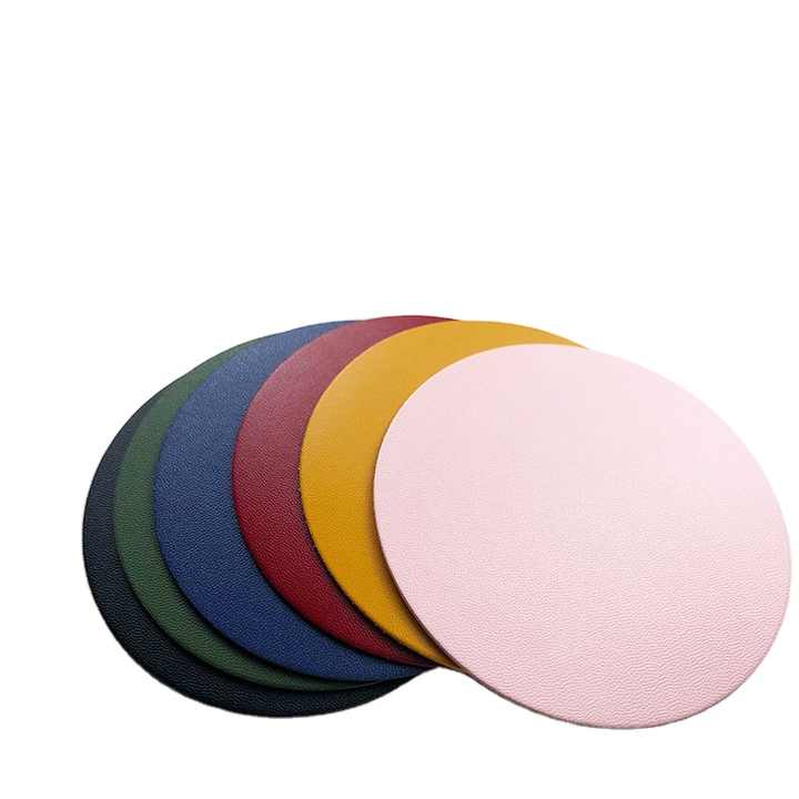 Set Di 6 Sottobicchieri In PU Con Porta-sottobicchieri, Marrone, Resistenti Al Calore E All'Acqua, Proteggi Tavolo Da Macchie, Regalo Per La Casa - 3
