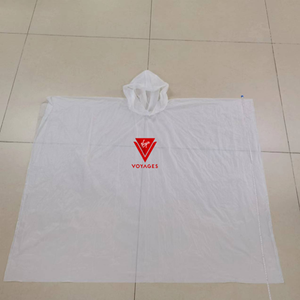 Compostable Biodegradable PLA+PBAT Disposable Rain <b>Poncho</b> <b>for</b> Theme Parks - Product Image 2