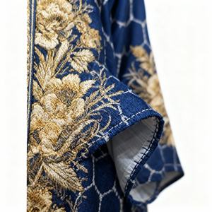 Robe Abaya élégante et haut de gamme personnalisée avec broderie florale pour femmes musulmanes, pour les soirées et les occasions spéciales - Product Image 2