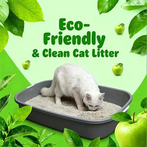 DongnaiPETS High Quality Eco-Friendly Flushable Absorbent <b>Bentonite</b> Cat Litter 8kg Fast Clumping Odor-Control - Product Image 1