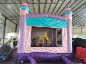 Haute qualité rose gonflable rebond maison château toboggan bâche matériel 4m cordon d'alimentation Logo gratuit fêtes de réparation parcs d'attractions - Product Image 2