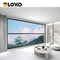 Eloyd Smart Détecteur de pluie sans fil Vertical automatique Verre trempé Aluminium Fenêtres élévatrices Fenêtre coulissante supérieure relevable