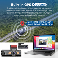 Caméra embarquée OEM 3 canaux 4K, boîtier 2K, application Wi-Fi, boîte noire de voiture, surveillance de stationnement 24H, enregistreur de conduite ADAS & BSD pour voitures