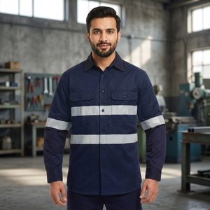 Ropa Reflectante de Construcción Clush Industries, Personalizada, de Alta Visibilidad, Manga Larga, Transpirable, de Poliéster/Algodón, para Seguridad Vial - Product Image 3