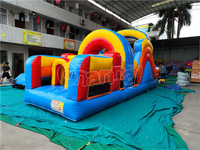 Aire de jeux extérieure, parc d'attractions pour enfants, toboggan gonflable, parcours d'obstacles, videur gonflable commercial