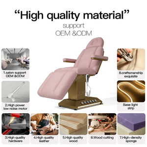 Madamcenter Lit <span class=keywords><strong>de</strong></span> beauté inclinable électrique <span class=keywords><strong>Table</strong></span> <span class=keywords><strong>de</strong></span> salon spa <span class=keywords><strong>Fauteuil</strong></span> réglable <span class=keywords><strong>Massage</strong></span> Lashista Canapé <span class=keywords><strong>de</strong></span> cosmétologie Spa esthétique - Product Image 2