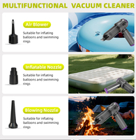 Aspirateur de voiture portable rechargeable 6000 mAh, 18000 Pa, aspirateur à main pour sièges de voiture, tapis de sol, poils d'animaux
