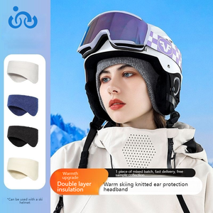 <span class=keywords><strong>Bandeau</strong></span> thermique pour l'oreille, double couche, en polaire, résistant au vent, tricoté, pour le <span class=keywords><strong>sport</strong></span>, anti-froid, automne-hiver - Product Image 2