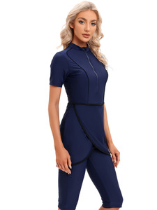 SIPO Dubai – maillot de bain musulman pour femmes, couleur unie, modeste, à la mode, Burkini, dernière tendance - Product Image 2