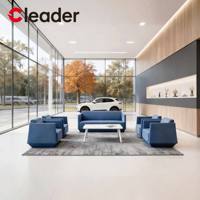 Ensemble de meubles modulaires en tissu rembourré pour salle d'attente commerciale, rembourrage en mousse haute densité, canapé de bureau moderne