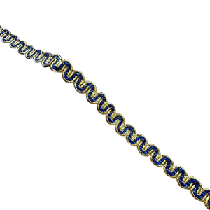 ลูกไม้ลายหอยเชลล์ขนาดเล็กแบบขายส่ง ประดับด้วยลวดสีทองและสีเงิน พร้อมเลื่อมลายดอกไม้ สำหรับห่อของขวัญในเทศกาลต่างๆ สไตล์ชาติพันธุ์ วินเทจ ผลิตจากโพลีเอสเตอร์ 100% - Product Image 1