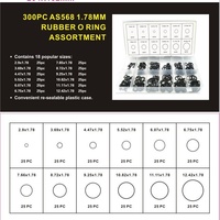 Kit de réparation de joints toriques de 300 pièces, diamètre du fil 178 mm, NBR 70, qualité européenne et américaine, série LX-1.78