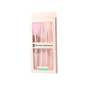 Beauty tools 4pcs pink makeup brush set