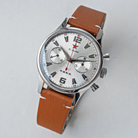 Reloj de movimiento mecánico para hombre, cronógrafo de lujo, zafiro, 5atm, gaviota st1901, aviador, en venta, Envío Gratis