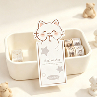 Autocollants animaux découpés à la forme de chat, étiquettes mignonnes de chatons de dessin animé, idéales pour la décoration de boîtes cadeaux, sacs en papier kraft et enveloppes