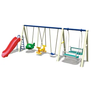 Beer Can Life Cheaper time Garden Outdoor Playground Swing Set Wooden Swings And Slides For Children