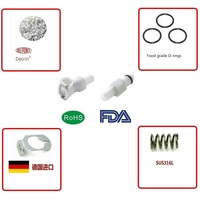 NCZ 1/4 Flow série PMC connecteur femelle de type N Ferruleless Polytube Fitting OD1/4 6mm encre eau froide gaz universel 1304