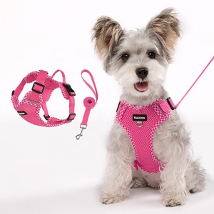 Fashion Bowknot Dog Harness Vest, Breathable Polyester Pet Walking Leash Set for Small Dogs, Cute <b>Puppy</b> Outdoor Gear Wholesale - Product Image 1