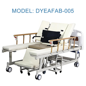 Cama de Hospital Multifuncional con Función de Giro, Cabecera de ABS, Rieles de Aluminio, Cama Médica de Enfermería para Cuidado de Ancianos - Product Image 1