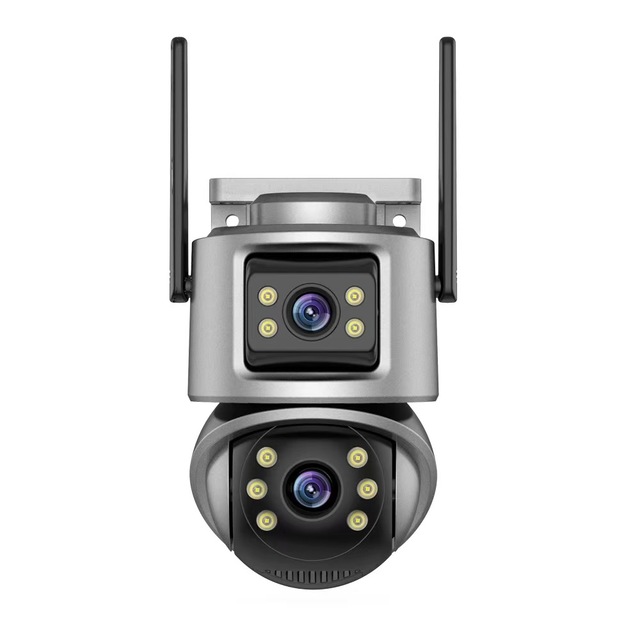 Dual Lens PTZ CCTV Camera Icsee Wifi Ptz Camera 3MP 5X Digital Wireless Human Motion Detection Ir IP Outdoor Security Cameras