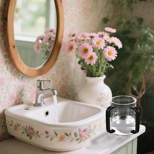 Modern Clear Acrylic Judaica Hand Washing Cup Custom Circular Design for Netilat Yadayim - Product Image 4