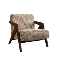 Chaise de canapé simple Richard Chaise modulaire moderne en acier inoxydable Salon paresseux décontracté Designer Chaise en bois massif