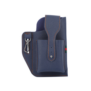 Crazy Horse-Llavero Retro personalizado <span class=keywords><strong>de</strong></span> PU para <span class=keywords><strong>hombre</strong></span>, bolsillo para la cintura, funda para cigarrillos, soporte <span class=keywords><strong>de</strong></span> bucle, bolso <span class=keywords><strong>de</strong></span> cinturón Vintage - Product Image 1