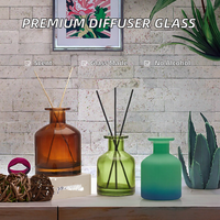 Bouteille diffuseur en verre vert 100 ml de haute qualité, écologique, sans BPA, sans alcool, avec bâtonnets et bouchon en liège, parfum 29, modèle B 2026