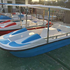 Bote <span class=keywords><strong>a</strong></span> pedal para 4 personas con niños, bote de energí<span class=keywords><strong>a</strong></span> humana de alta calidad, juego de agua divertido - Product Image 3