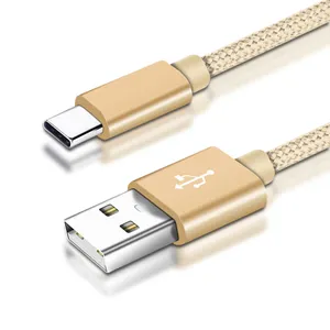 新製品3ft1M高速タイプc携帯電話ケーブルナイロン編組2A急速充電Usb c Android電話用データケーブル