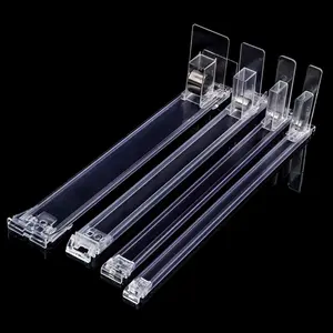 Trong Suốt Nhựa Acrylic Mùa Xuân Nạp Pusher Cho Cửa Hàng Tạp Hóa Kệ Trưng Bày