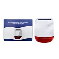 Alarm Keamanan Luar Ruangan Tenaga Surya IP65 110dB Siren Strobo Nirkabel untuk Perlindungan Perimeter