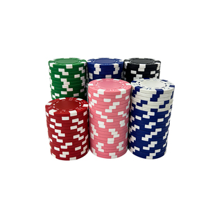 Clay Composite Custom Design Printable Logo Multi-denomination 14g 10g Poker Chips for Casino Party <b>Entertainment</b> - Product Image 4