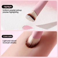 2026 Neues Design Rosa Dichter Langlebiger Großhandel Hochwertiger Personalisierter Makeup-Pinsel mit Eigenem Logo für Concealer und Highlighter
