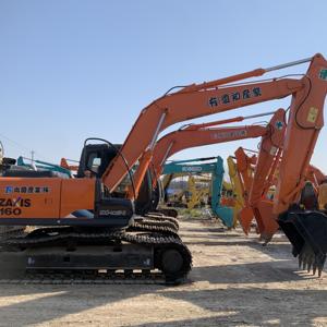 Excavadora usada sobre orugas Hitachi ZX160 de importación de Japón bien mantenida ZX75 ZX120 ZX130 excavadora con bajo consumo para Venta barata - Product Image 1
