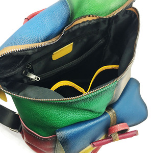 Nuovo <span class=keywords><strong>Zaino</strong></span> <span class=keywords><strong>in</strong></span> Vera <span class=keywords><strong>Pelle</strong></span> Patchwork Retrò, Borsa <span class=keywords><strong>a</strong></span> Secchiello di Grande Capacità, <span class=keywords><strong>Zaino</strong></span> Casual da Donna - Product Image 5